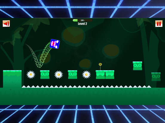 Square Dash GeoMetry jump fast iPad Screenshots