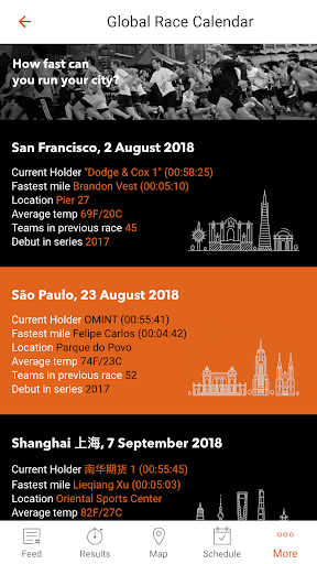 Bloomberg Square Mile Relay Screenshots