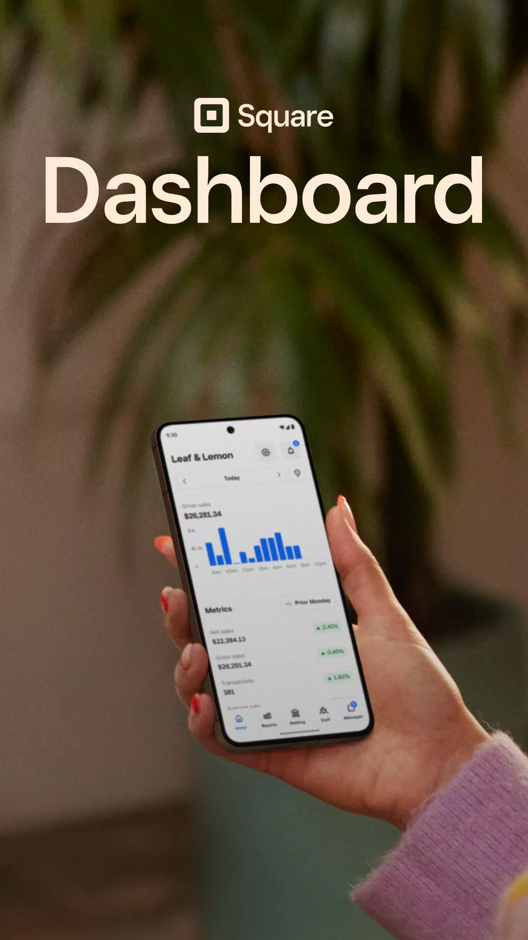 Square Dashboard Screenshots