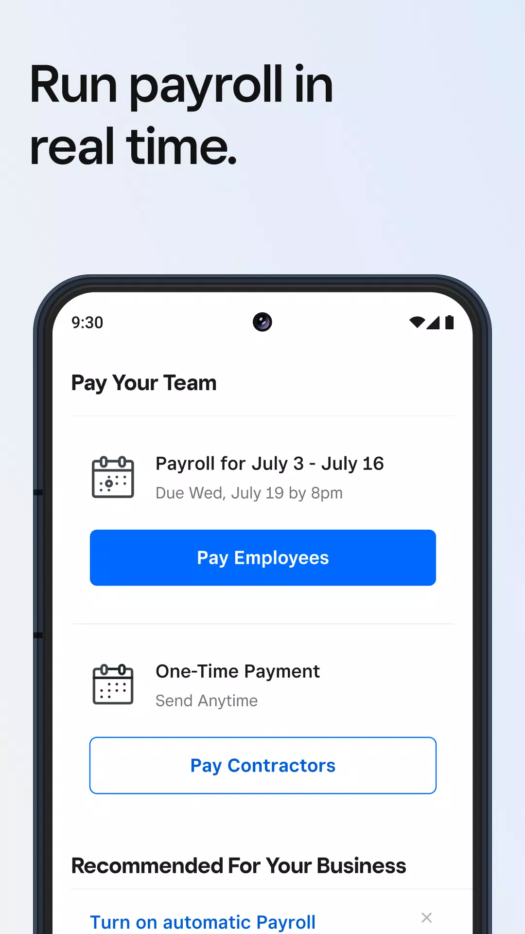 Square Dashboard Screenshots