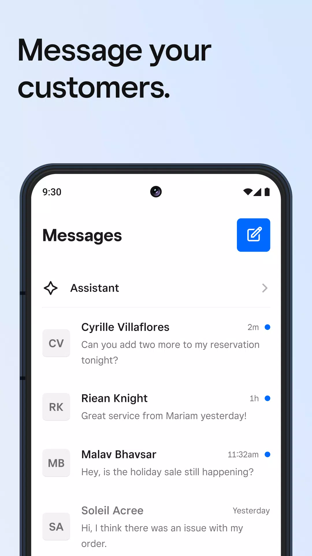 Square Dashboard Screenshots
