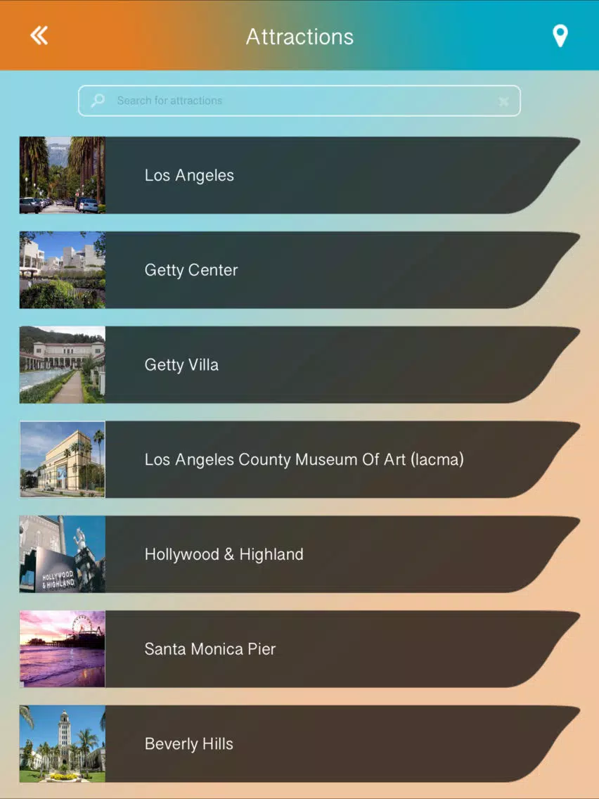 Los Angeles Offline Guide iPad Screenshots