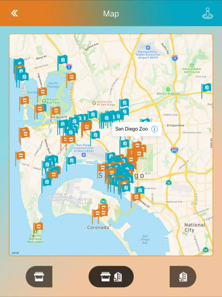 San Diego Offline Guide iPad Screenshots