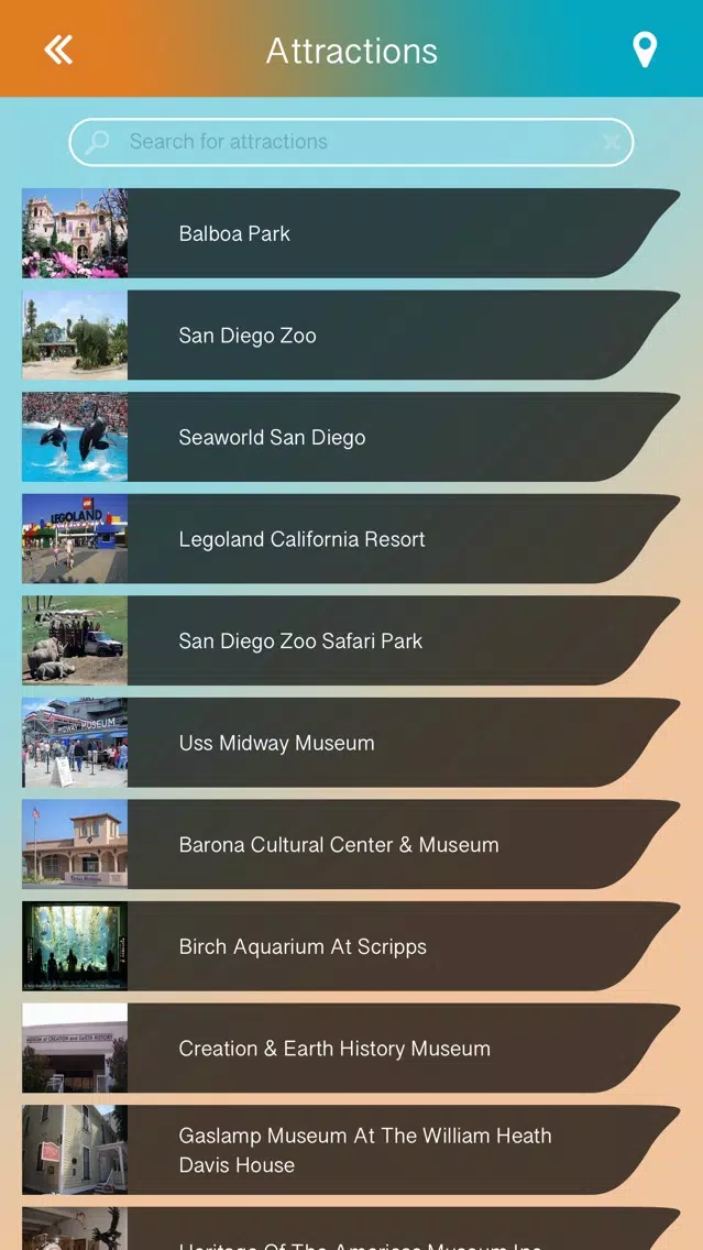San Diego Offline Guide Screenshots