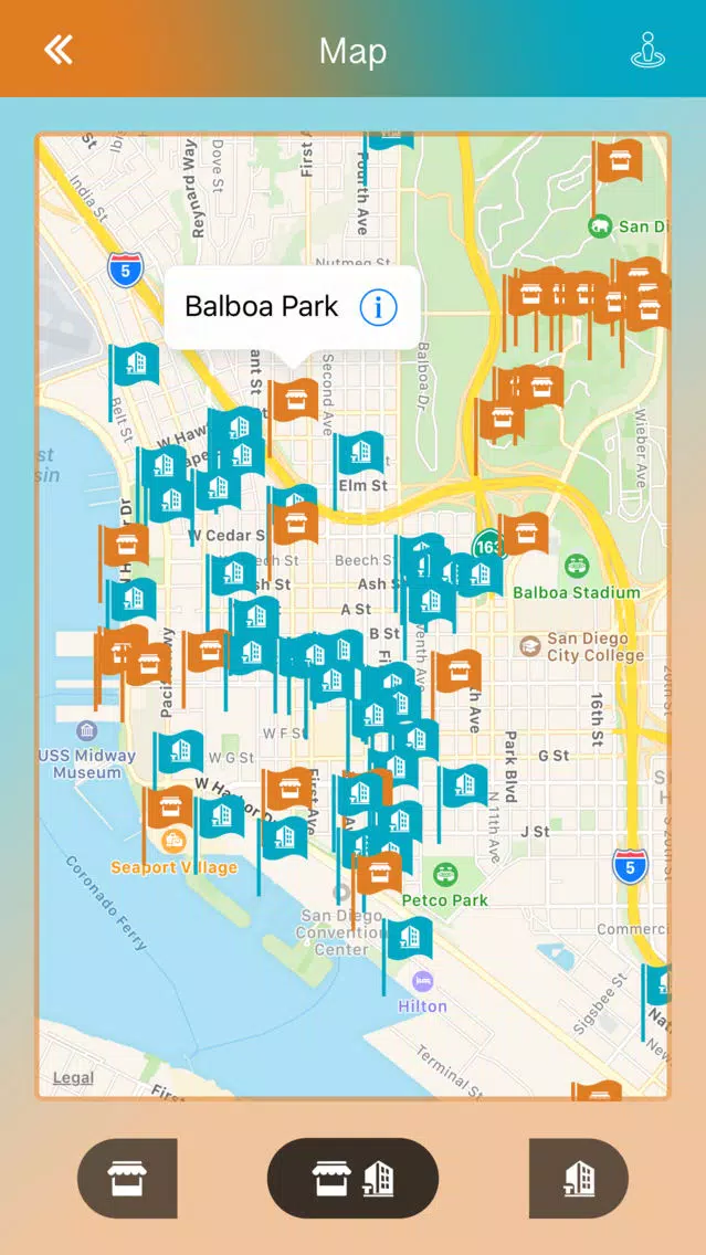 San Diego Offline Guide Screenshots