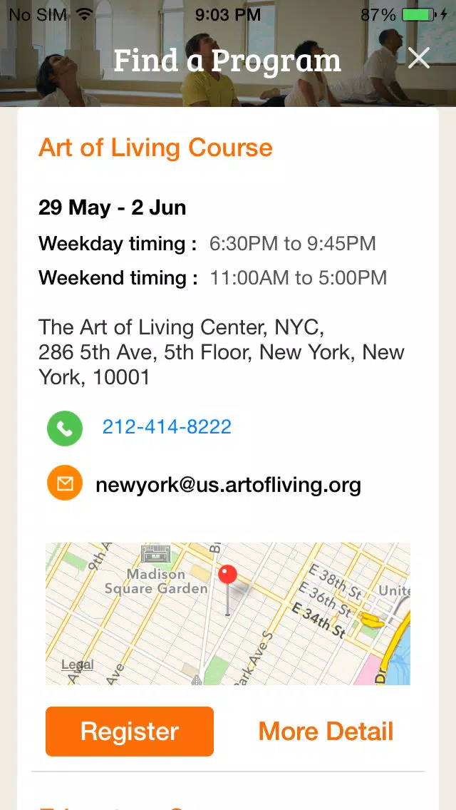 Art of Living Programs and Centers Screenshots
