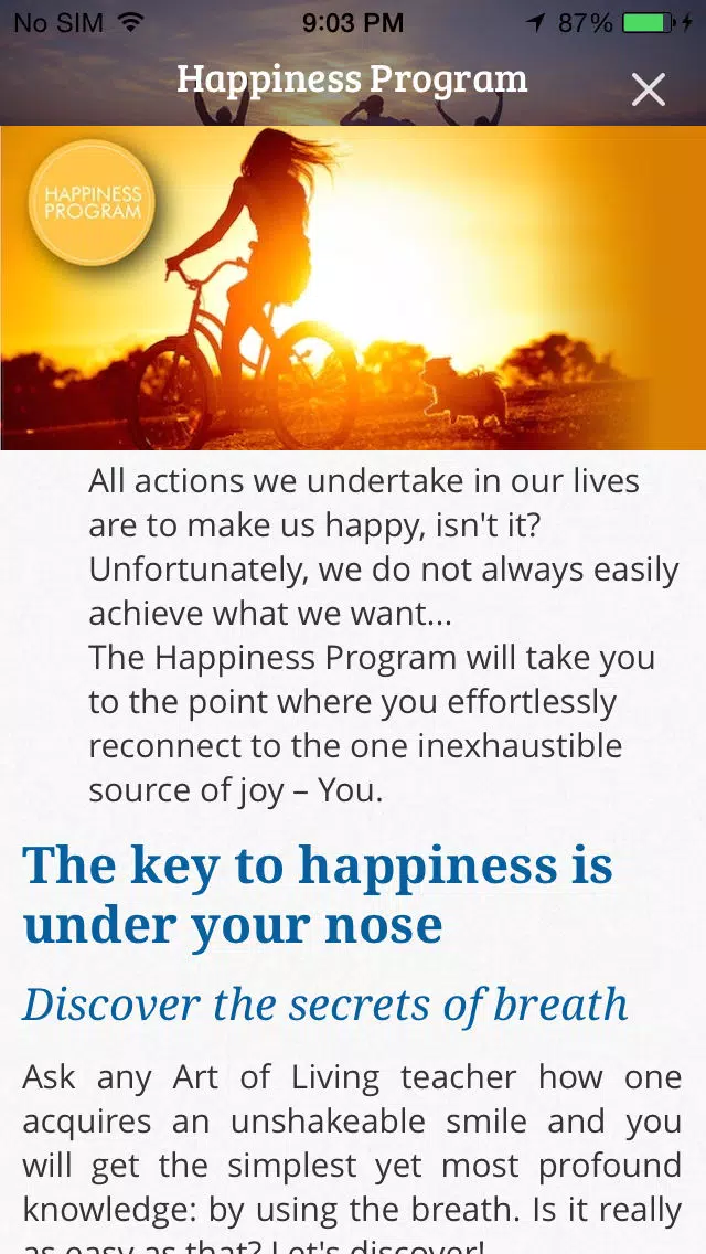Art of Living Programs and Centers Screenshots