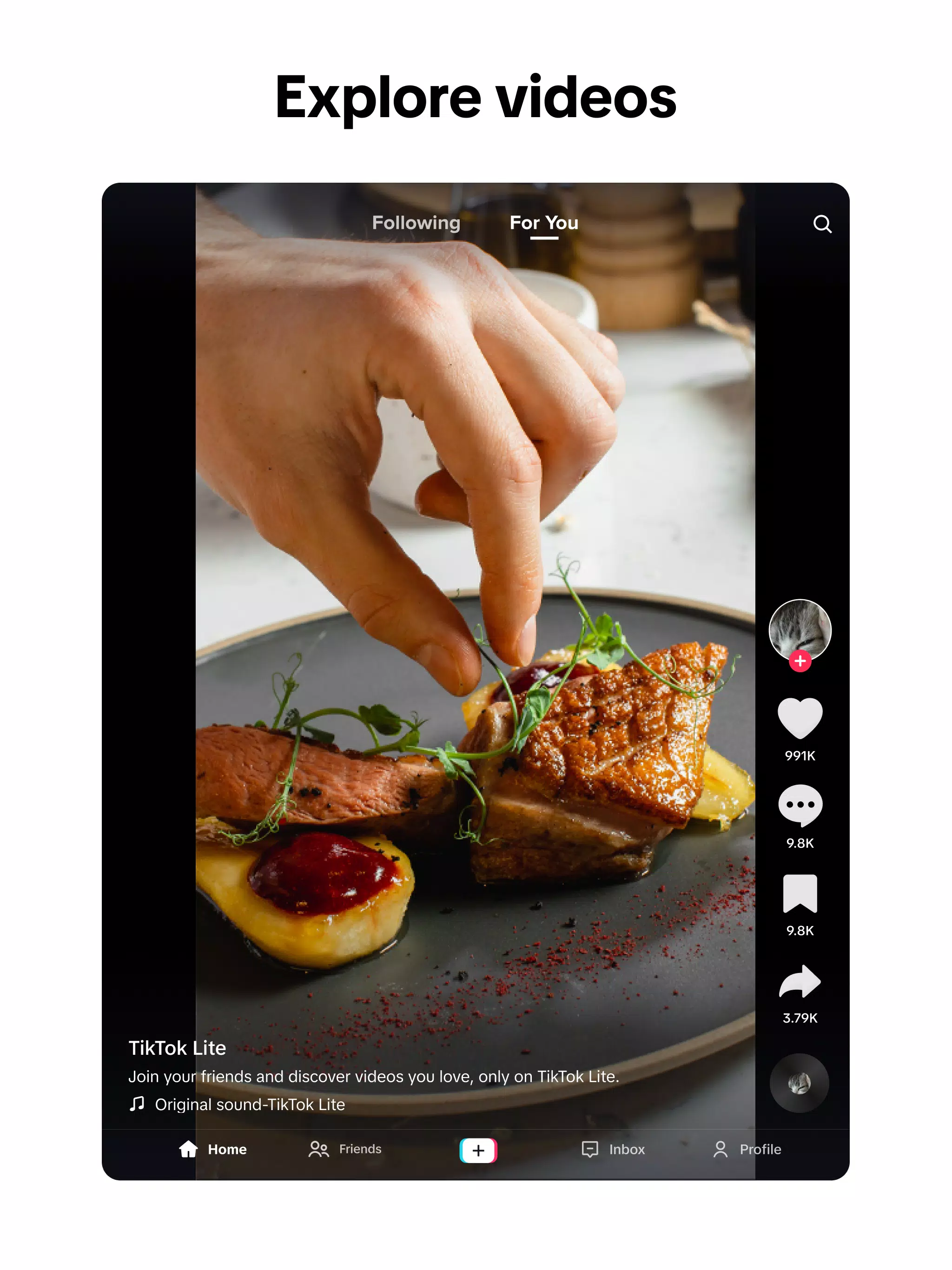 TikTok Lite Screenshots