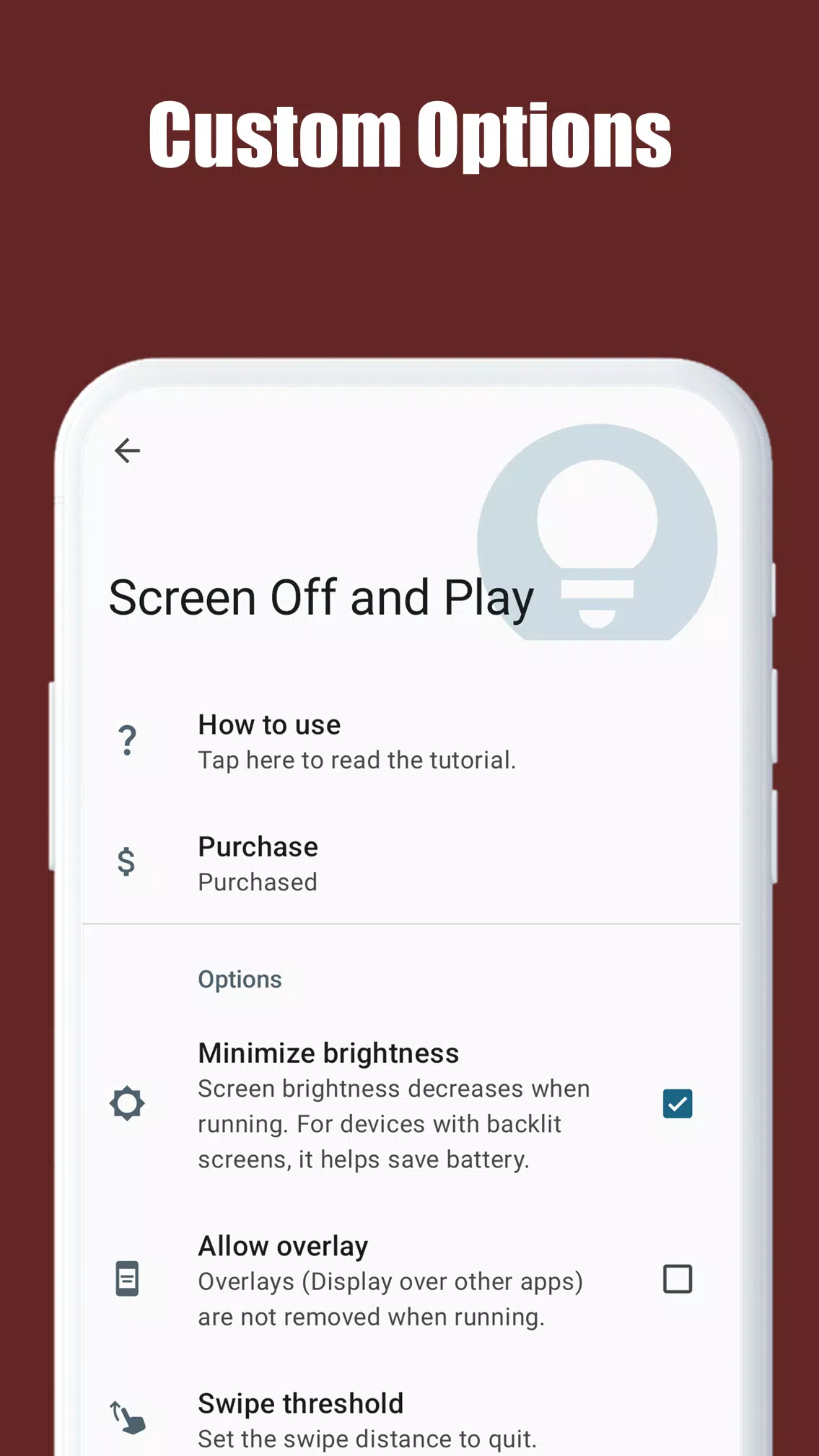 Screen Off and Play Screenshots