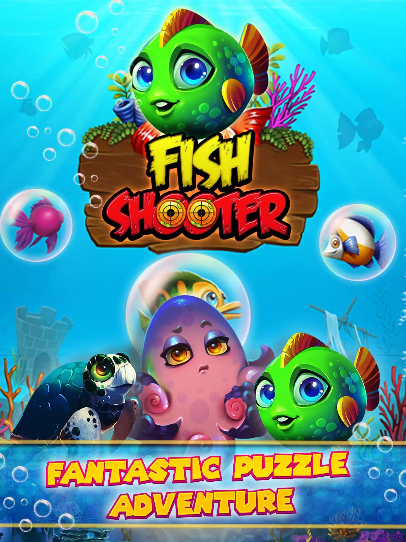 Capturas de tela do Christmas Fish Bubble Shooter