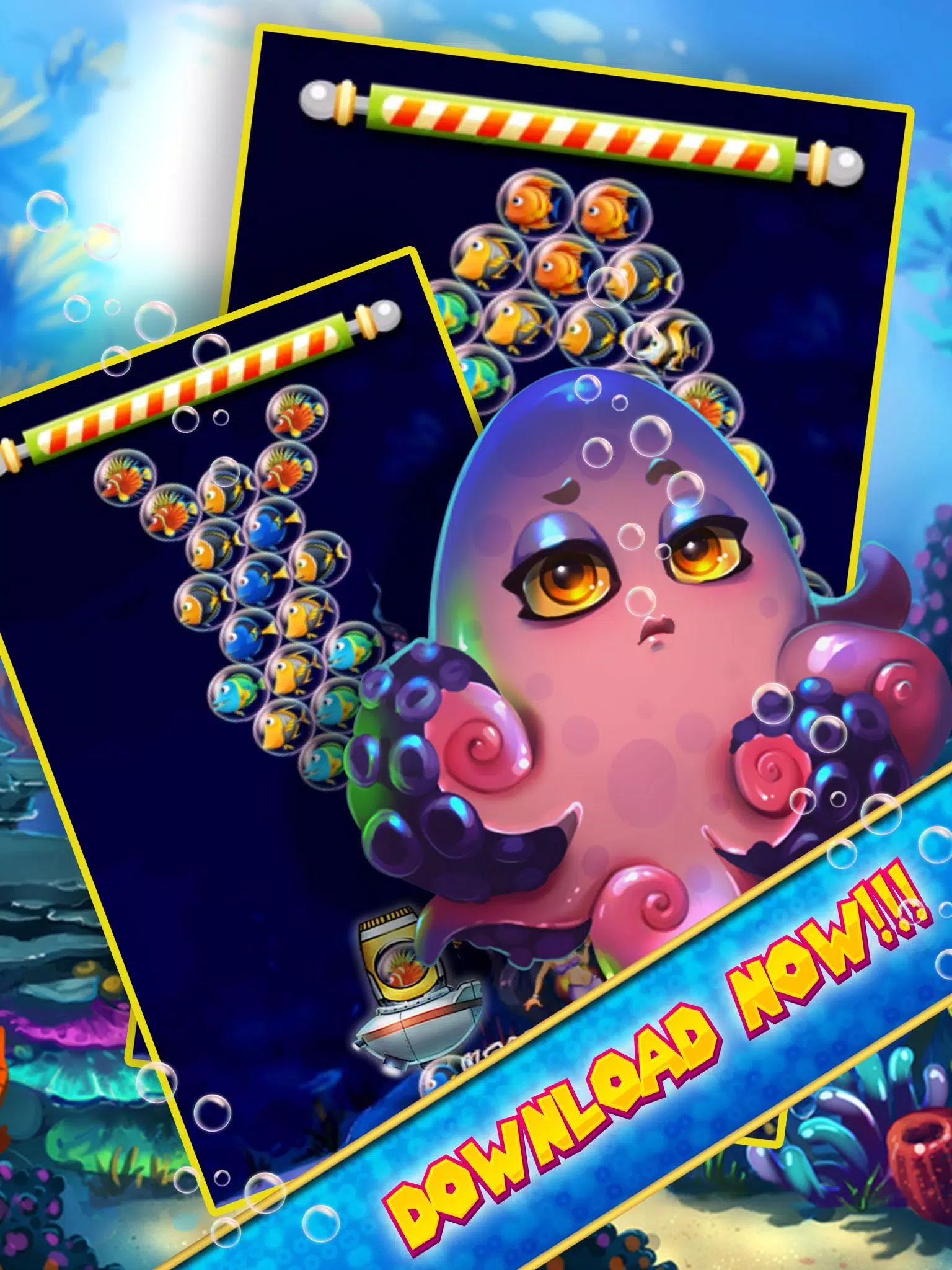 Capturas de tela do Christmas Fish Bubble Shooter