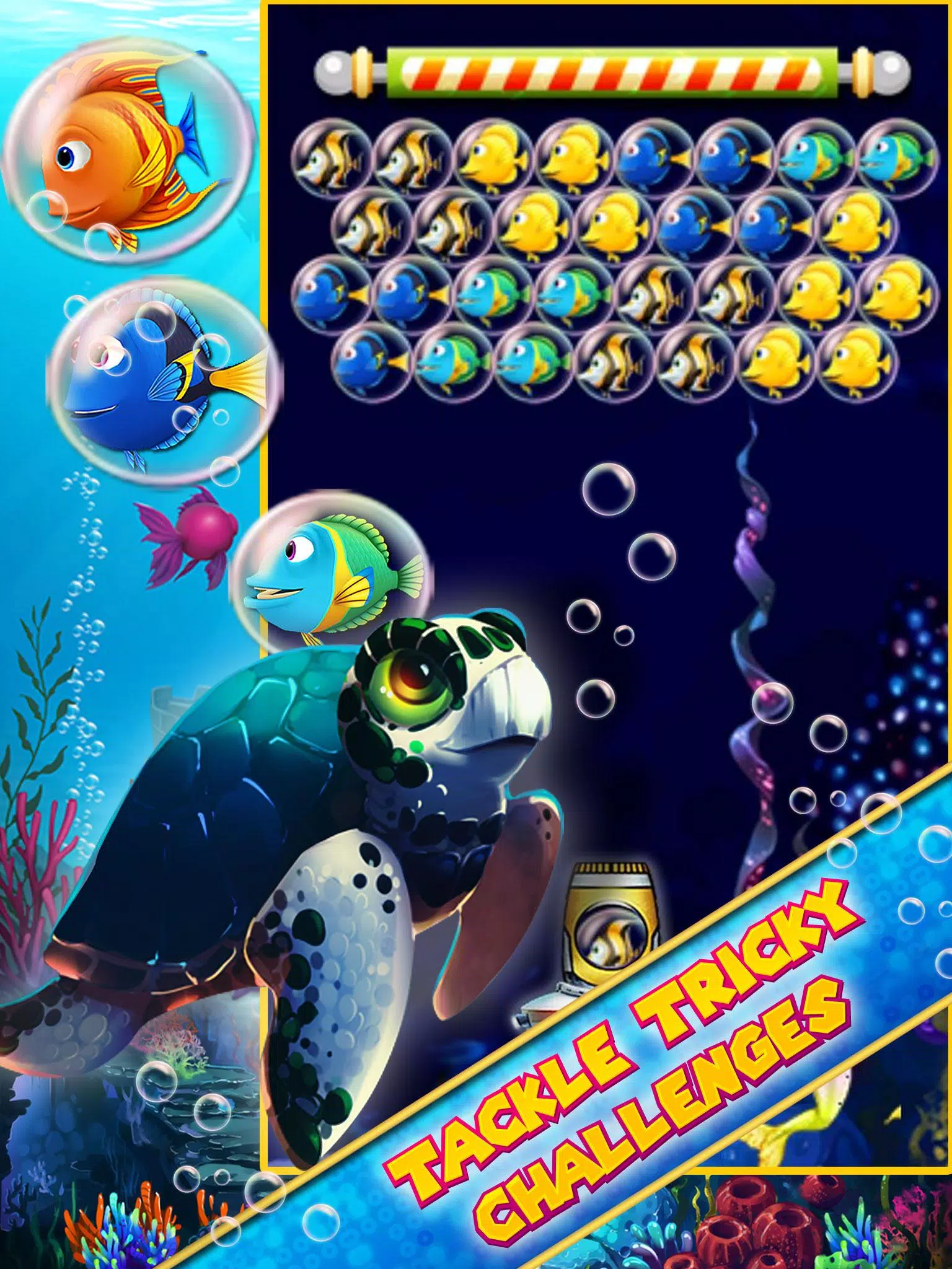 Capturas de tela do Christmas Fish Bubble Shooter