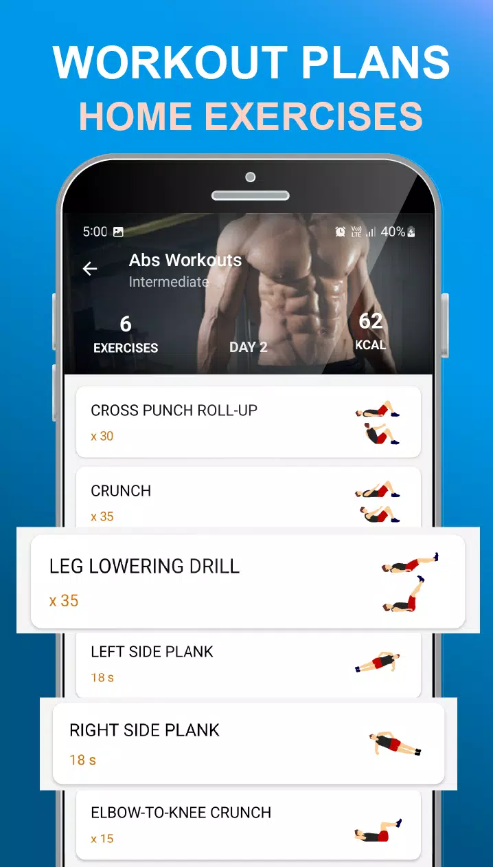 30 Day Home Workouts Screenshots