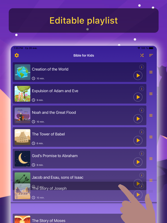 Bible for kids Bedtime stories iPad Screenshots