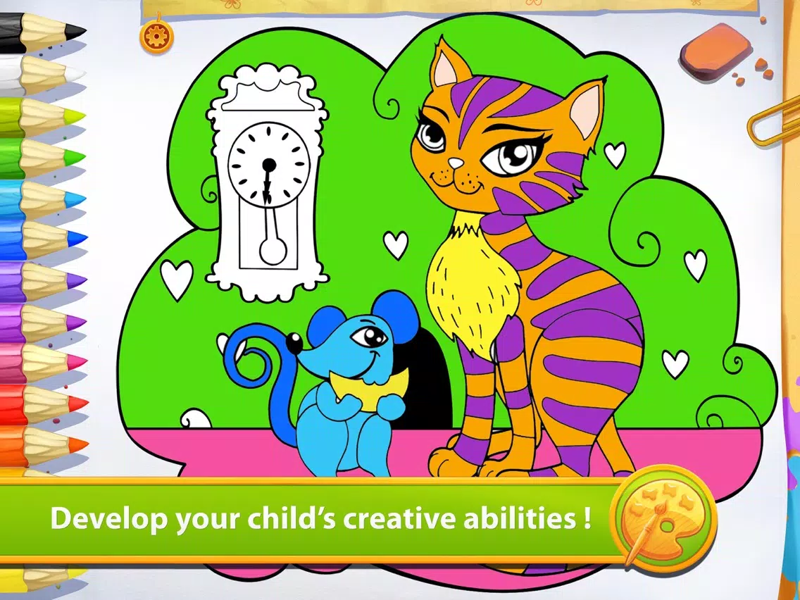 Kitties - Living Coloring Free iPad Screenshots