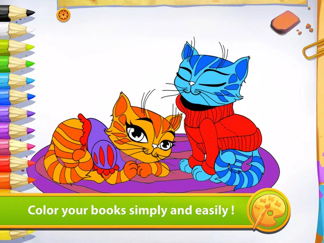 Kitties - Living Coloring Free iPad Screenshots