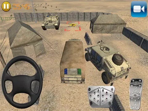 Army Trucks Emergency Parking : Battle-Ground Rumble. Play Real Redline Game iPad  स्क्रीनशॉट