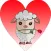Funny Valentine's Day Lamb Stickers!