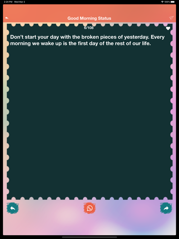Screenshot di Best Status & Cool Quotes fact iPad