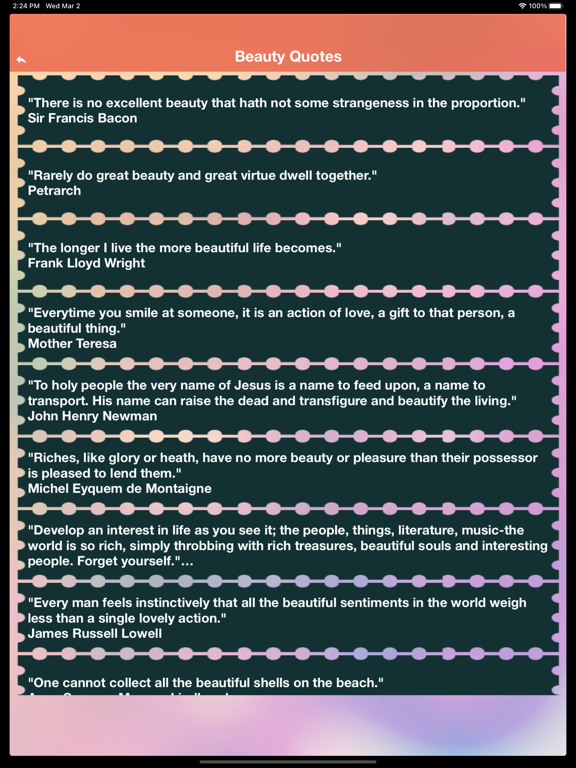 Screenshot di Best Status & Cool Quotes fact iPad