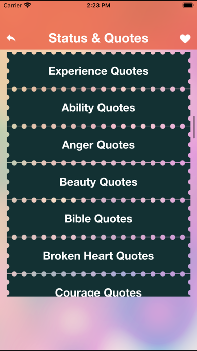 Screenshot di Best Status & Cool Quotes fact