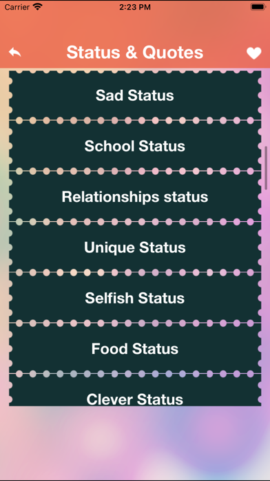 Screenshot di Best Status & Cool Quotes fact