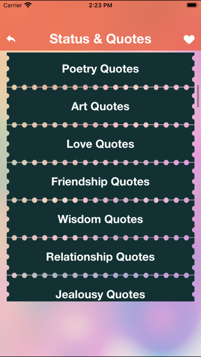 Screenshot di Best Status & Cool Quotes fact