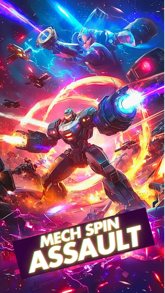 Mech spinner burst fight game Screenshots