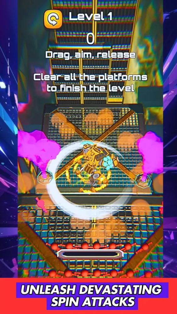 Mech spinner burst fight game Screenshots