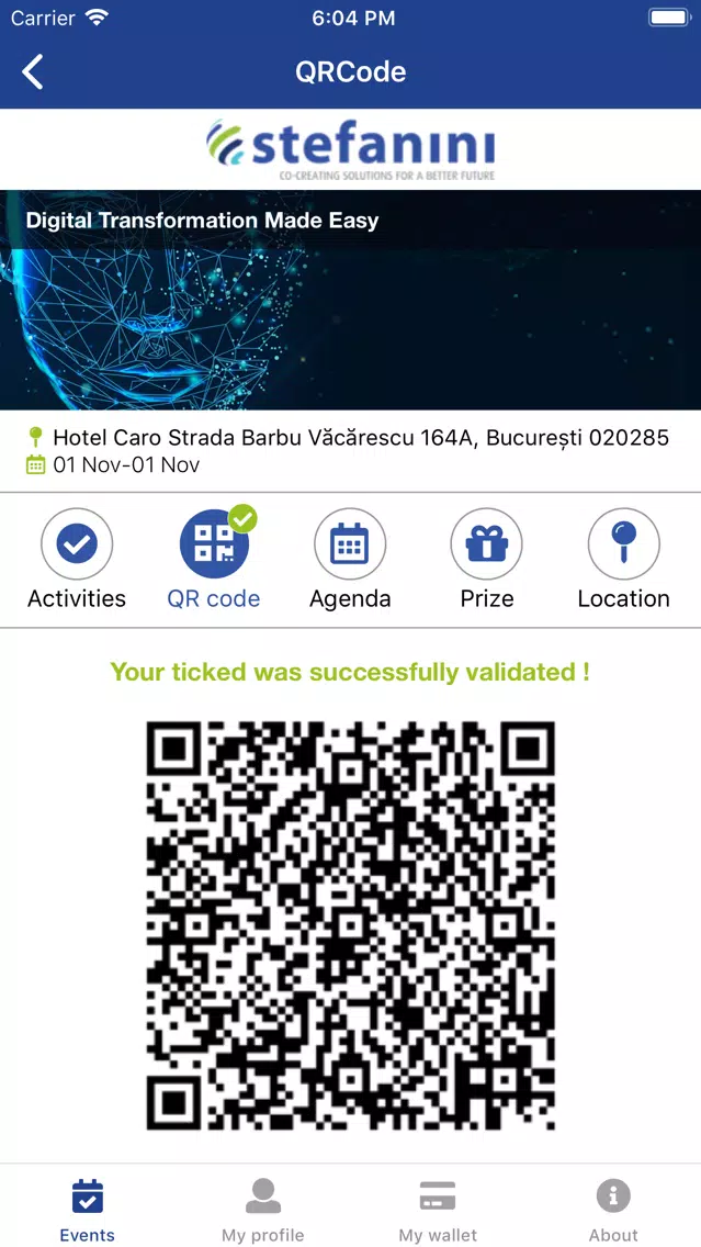 Stefanini - EventApp Screenshots