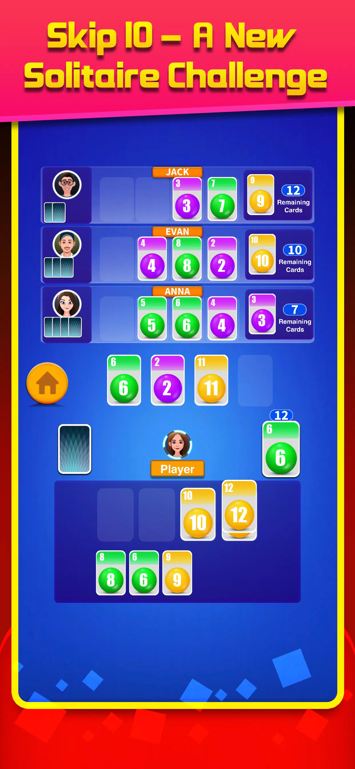 Skip 10 solitaire classic game Screenshots