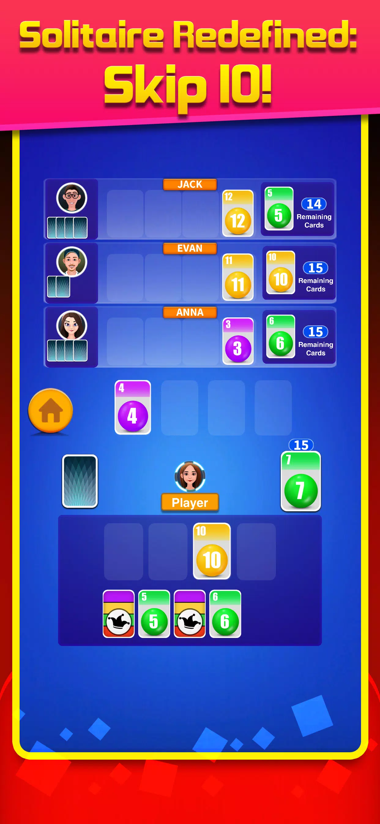 Skip 10 solitaire classic game Screenshots
