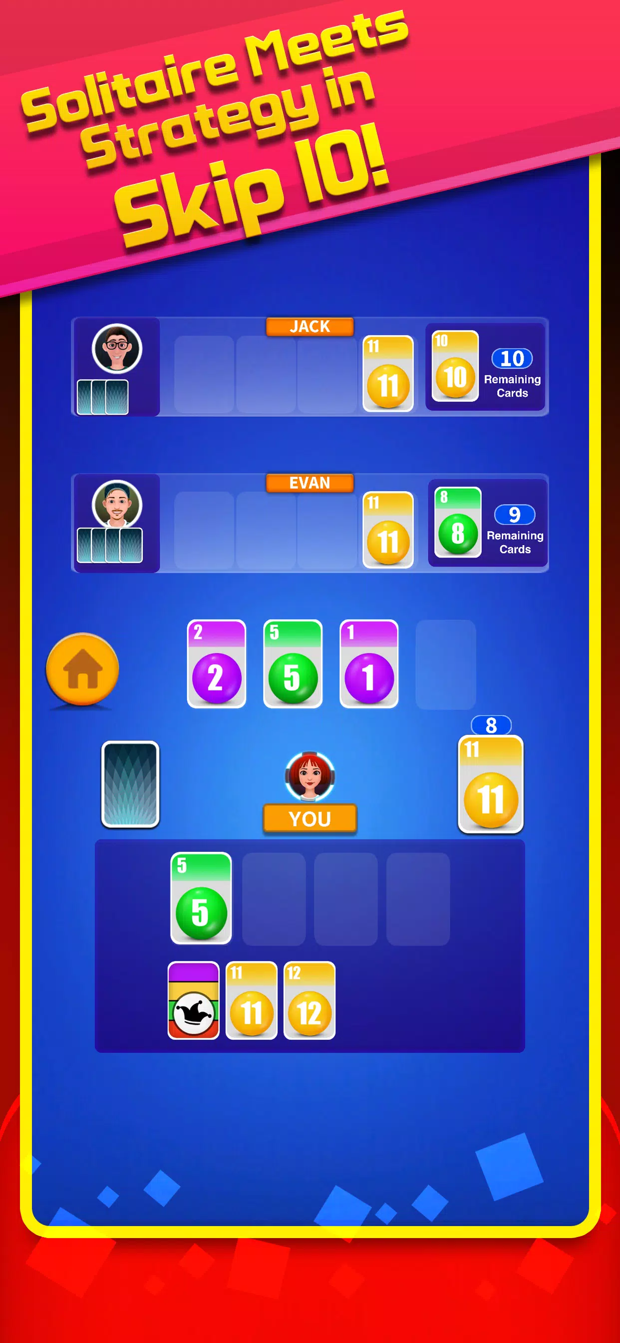 Skip 10 solitaire classic game Screenshots