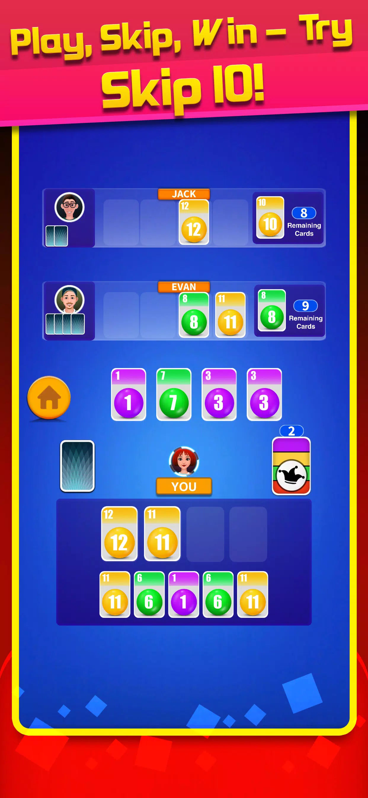 Skip 10 solitaire classic game Screenshots