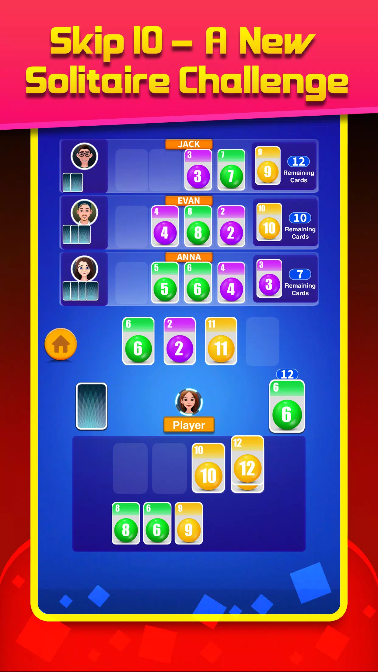 Skip 10 solitaire classic game Screenshots