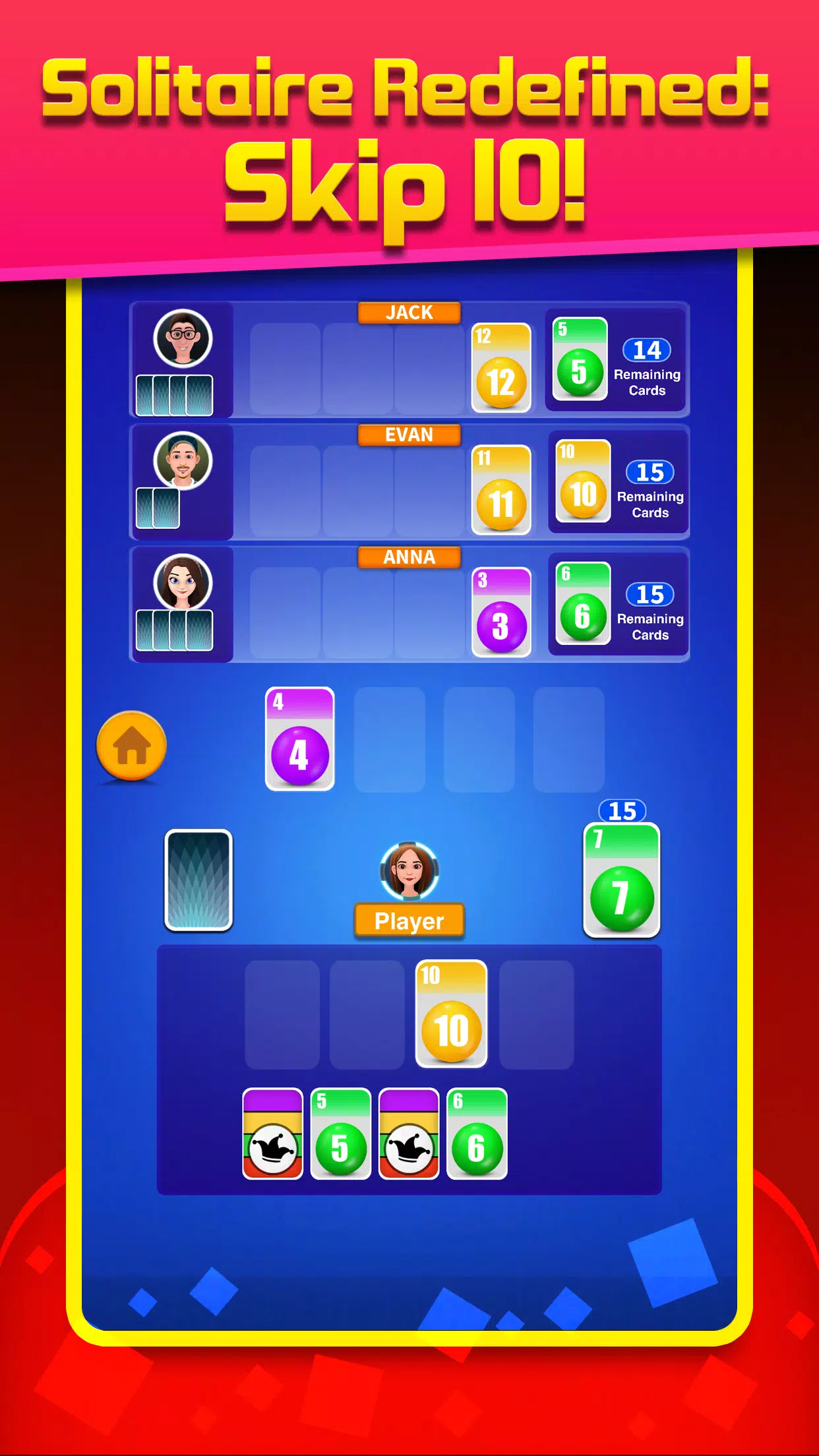 Skip 10 solitaire classic game Screenshots
