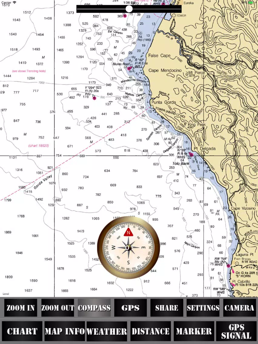 California USA Nautical Charts iPad Screenshots