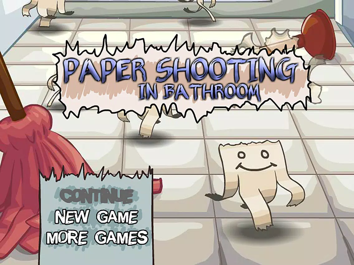 Paper Shooting in Bathroom iPad Screenshots