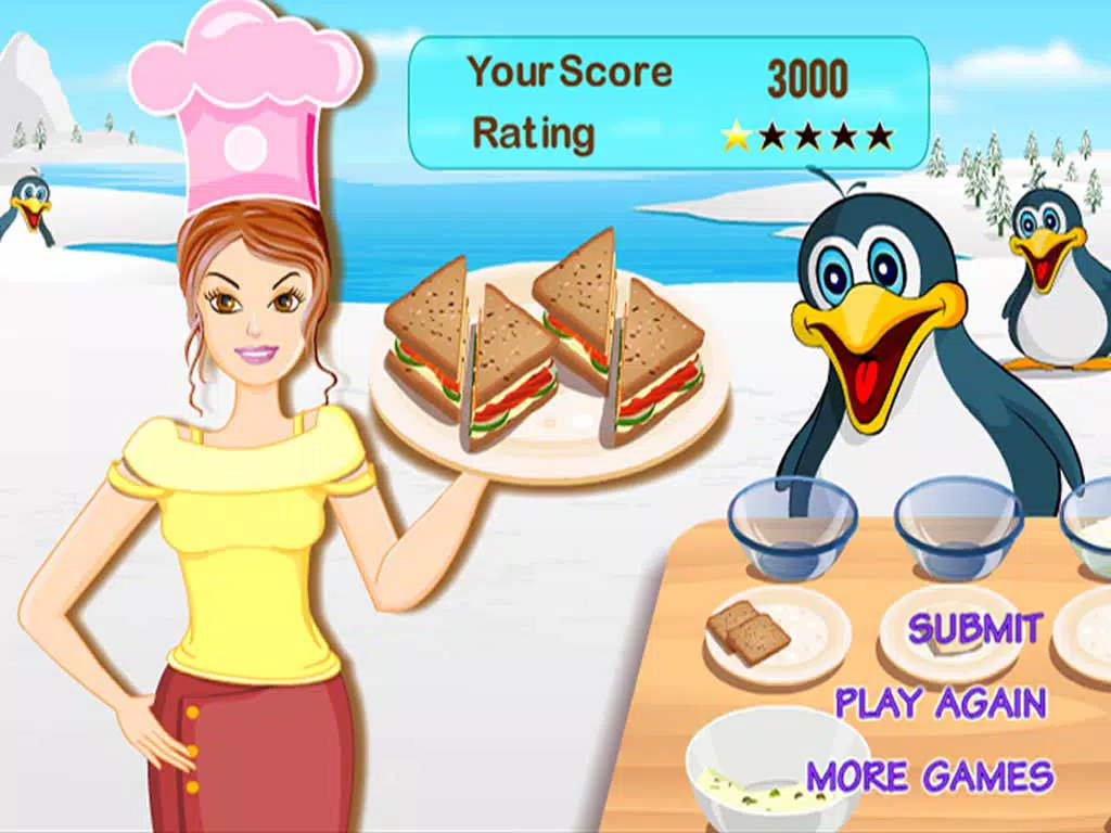 Penguin Sandwich iPad Screenshots