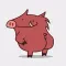Cute Boar Piglet Animated