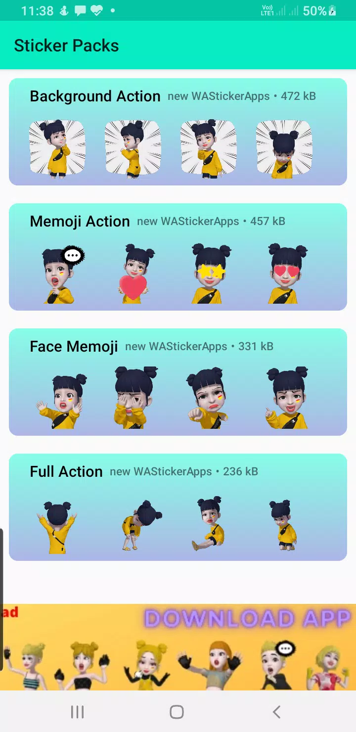 moving stickers for whatsapp - Screenshots