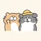 Chubby Couple Cat Animated