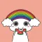 Rainbow Bunny Animated Sticker