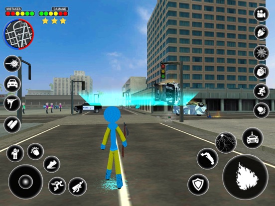 تصاویر Stickman Rope Hero Spider Game iPad 