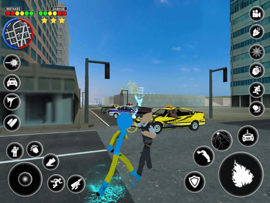 تصاویر Stickman Rope Hero Spider Game iPad 