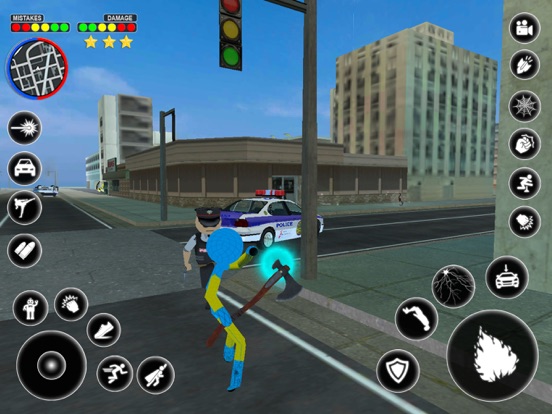 تصاویر Stickman Rope Hero Spider Game iPad 