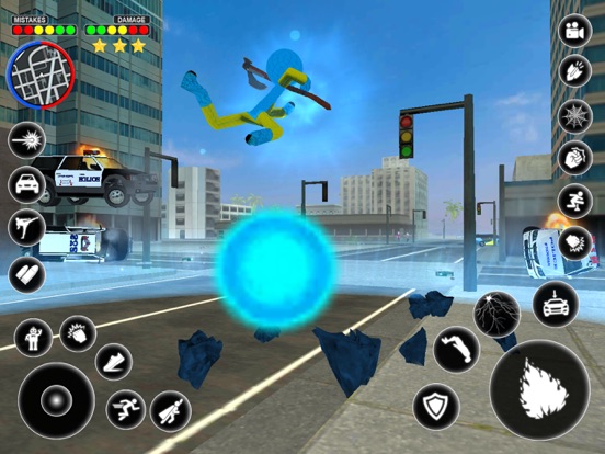تصاویر Stickman Rope Hero Spider Game iPad 