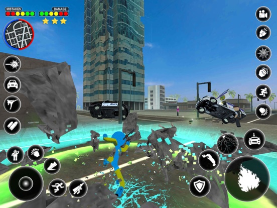 تصاویر Stickman Rope Hero Spider Game iPad 