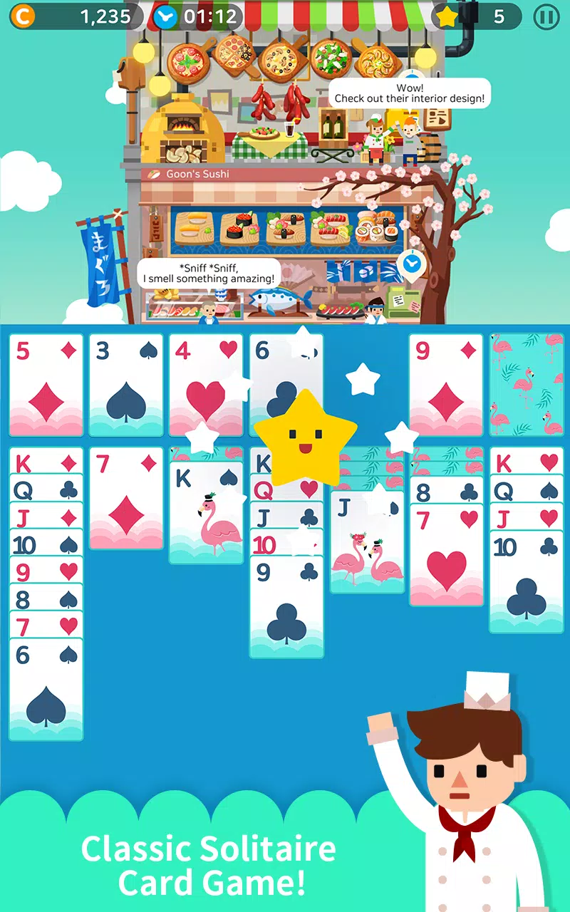 Solitaire Cooking Tower Screenshots