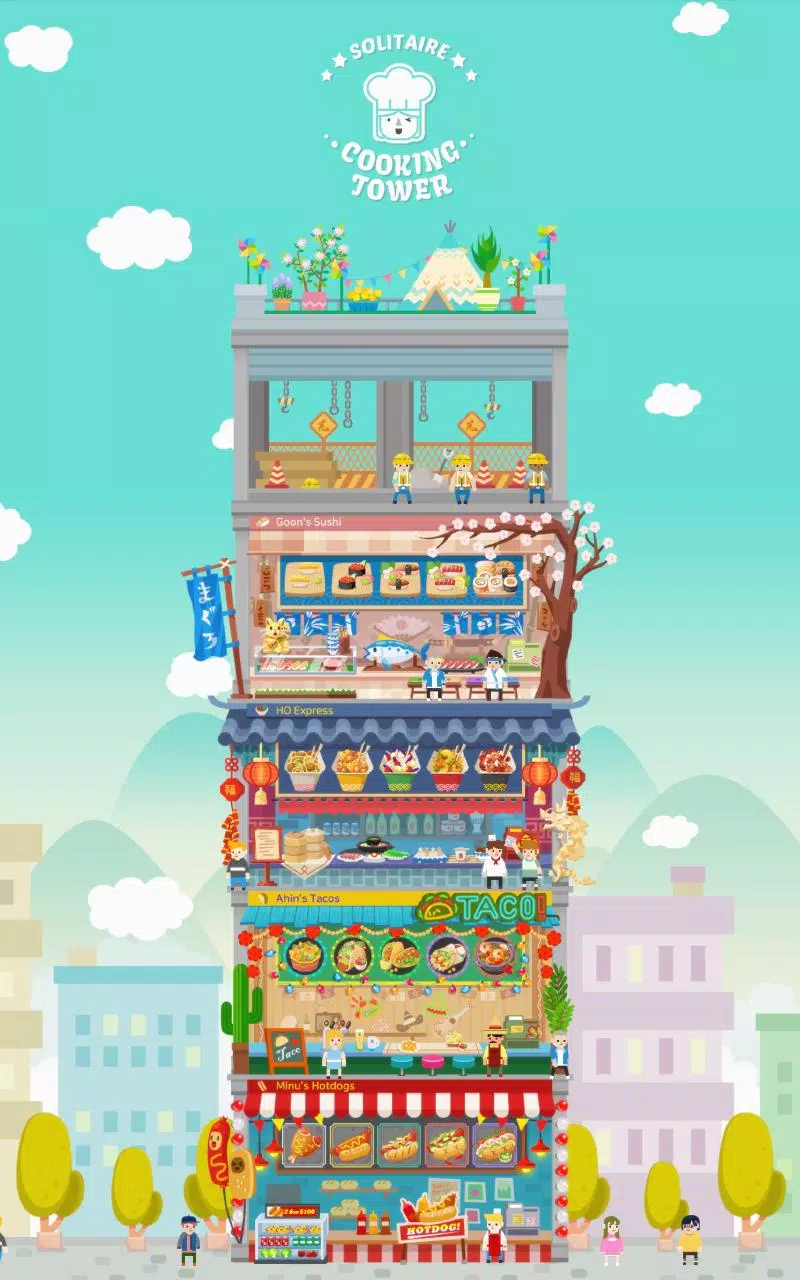 Solitaire Cooking Tower Screenshots